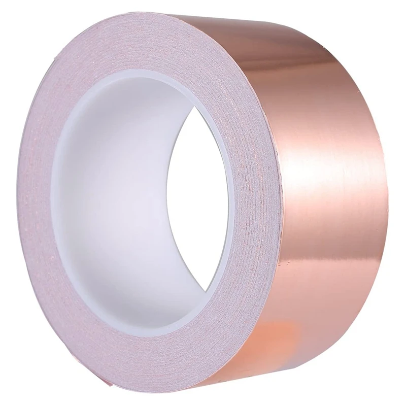 Copper Foil Tape 50mm x 30M for EMI Shielding Conductive Adhesive for Electrical Repairs,Snail Barrier Tape Guitar Doorbells