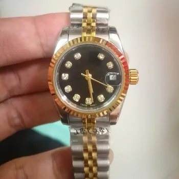 

luxury women wristwatch 26mm automatic mechanical watch AAA sweeping Date JUST stainless steel watches 2813 409