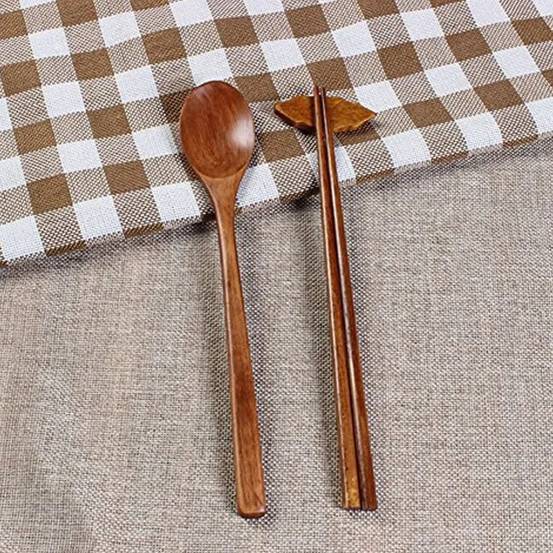Handmade Jujube Tree Wooden Korean Dinnerware Combinations Utensil 5 Set of Spoons and Chopsticks Promotion cutlery set western style cutlery set picnic cutlery set picnic tableware camping cutlery set wooden cutlery set