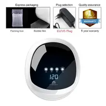 SUN4 Plus УФ-лампа для маникюра, таймер, ЖК-дисплей, Лучший светодиодный УФ-светильник для ногтей, Сушилка для ногтей, Гель-лак