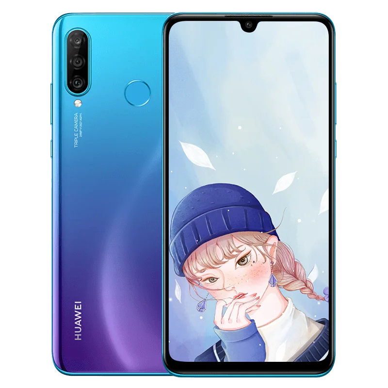 Смартфон huawei P30 Lite Nova 4e, отпечаток пальца, 32 МП ID, 3340 мА/ч, 4 камеры, четыре ядра, Android 9,0, 6,15 дюйма
