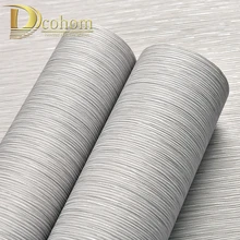 Водостойкая желтая/GreyGrasscloth темно-серая текстурированная настенная бумага серая Современная рельефная виниловая настенная бумага в рулоне для спальни отеля
