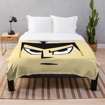 

Samurai Jack face Throw Blanket Soft Sherpa Blanket Bed Sheet Single Knee Blanket Office Nap Blanket