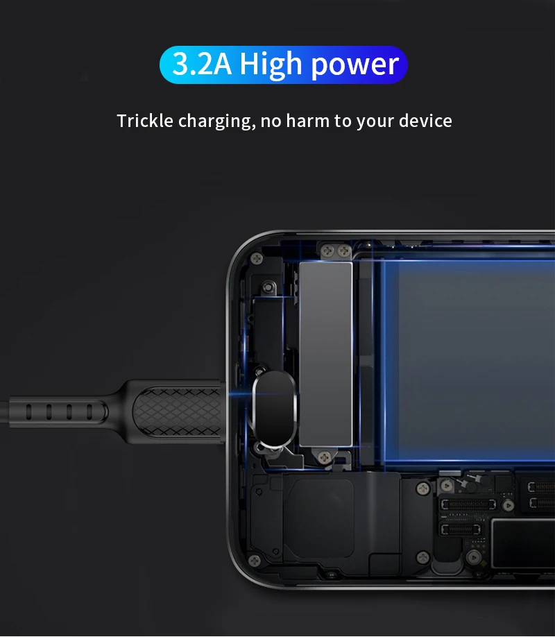 Кабель для быстрой зарядки KAKU 3.2A для usb-кабеля type C для Android, линия передачи данных для устройств type-C
