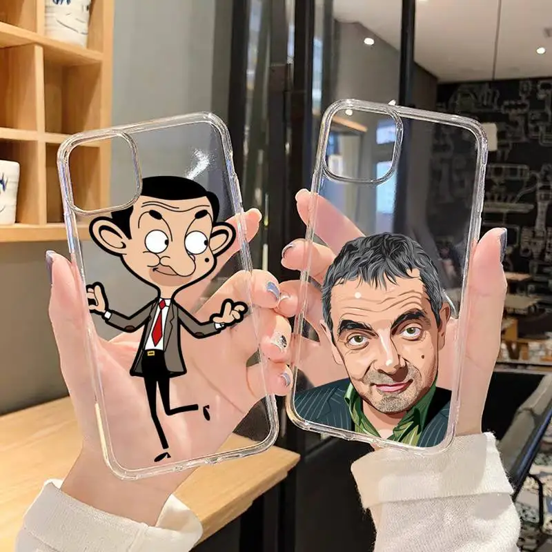 Johnny English Mr. Bean Phone Cases Transparent for iPhone 6 7 8 11 12 s mini pro X XS XR MAX Plus SE cover funda shell capa | Мобильные