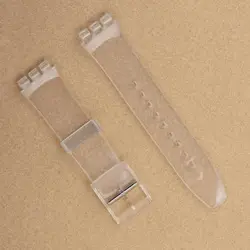 Versatile Silicone Watch Strap for Men and Women - Durable Sports Design (Full transparent)