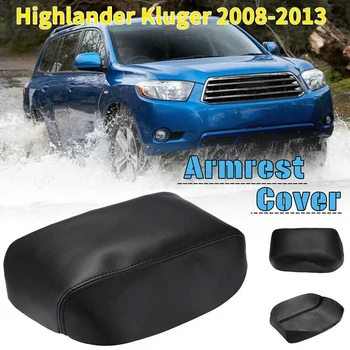 

Car Leather Armrest Center Console Cover for Toyota Highlander Kluger 2008-2013 Car Armrest Cover Arm Rest Cap Black