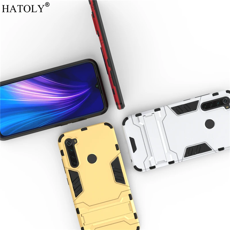 HATOLY для брони чехол Xiaomi Redmi Note 8T чехол s противоударный робот силиконовый резиновый твердый чехол на заднюю панель телефона для Xiaomi Redmi Note 8T