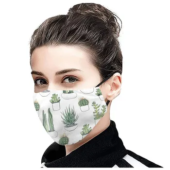 

1PC Unisex Cloth Face Shield With 2PC Filter Mouth Mask Washable Breathable Face Mask Windproof Face Shield Reusable mondmaskers