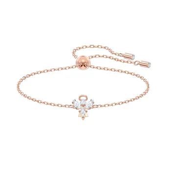 

Fine Rose Gold Colour Charms Bracelet MAGIC Little Angel Girlfriend Gift High Jewellery
