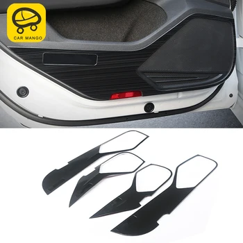 

CARMANGO For VW Volkswagen Arteon 2019 Car Styling Door Anti-kick Pad Board Cover Trim Frame Sticker Chrome Interior Accessories