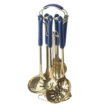 

Stainless Steel Cooking Shovels Turner Ladle Spoon Colander Filter tools Kitchen Utensils Set Home Restaurant Accessories