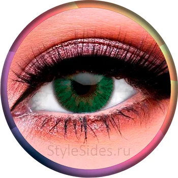 

Цветные линзы без диоптрий Зеленые, Elegance Grey