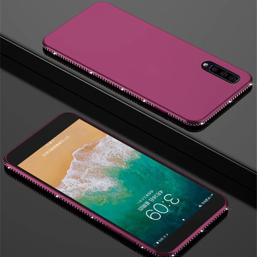 Cover For Samsung Galaxy A50 Case 6.4'' Fashion Matte Feel Diamond S20 Ultra S9 S10 E S8 Plus A7 A9 A80 Note 10 |