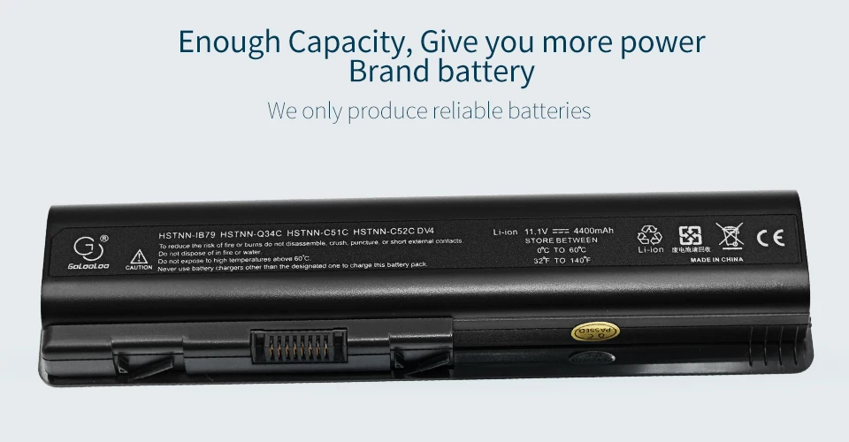 Bateria de laptop 6600 mah para hp