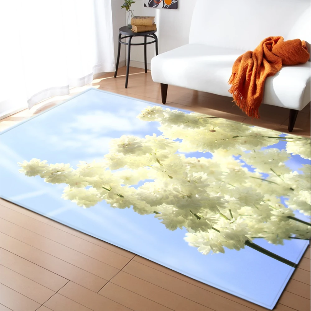Пасторальный ковер для гостиной с 3D маргаритками детский игровой коврик детской