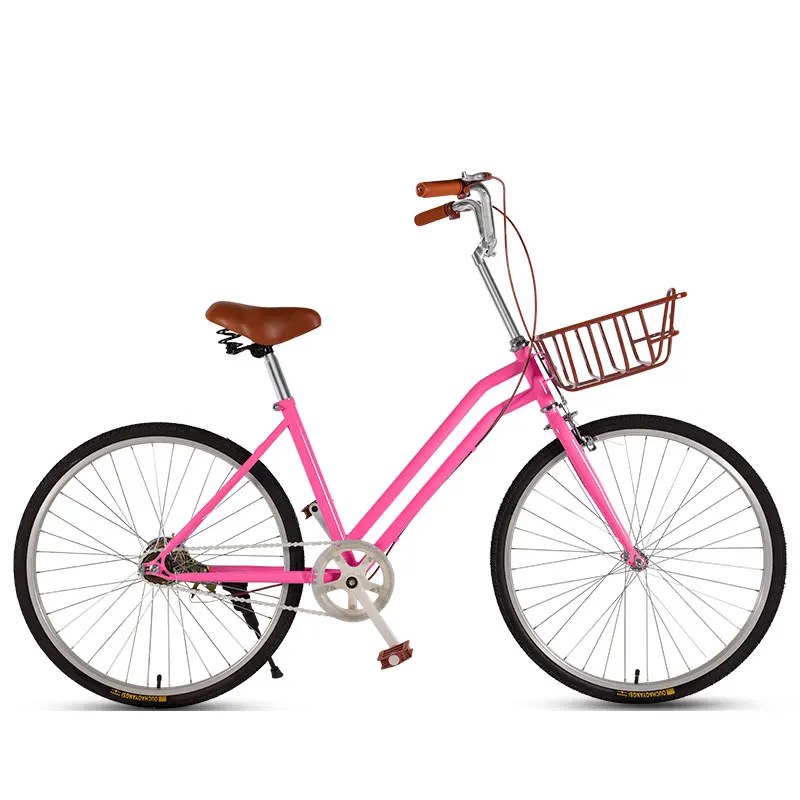 Commuter Bicycle 24 Inch Single Speed Retro Adult Student Bike