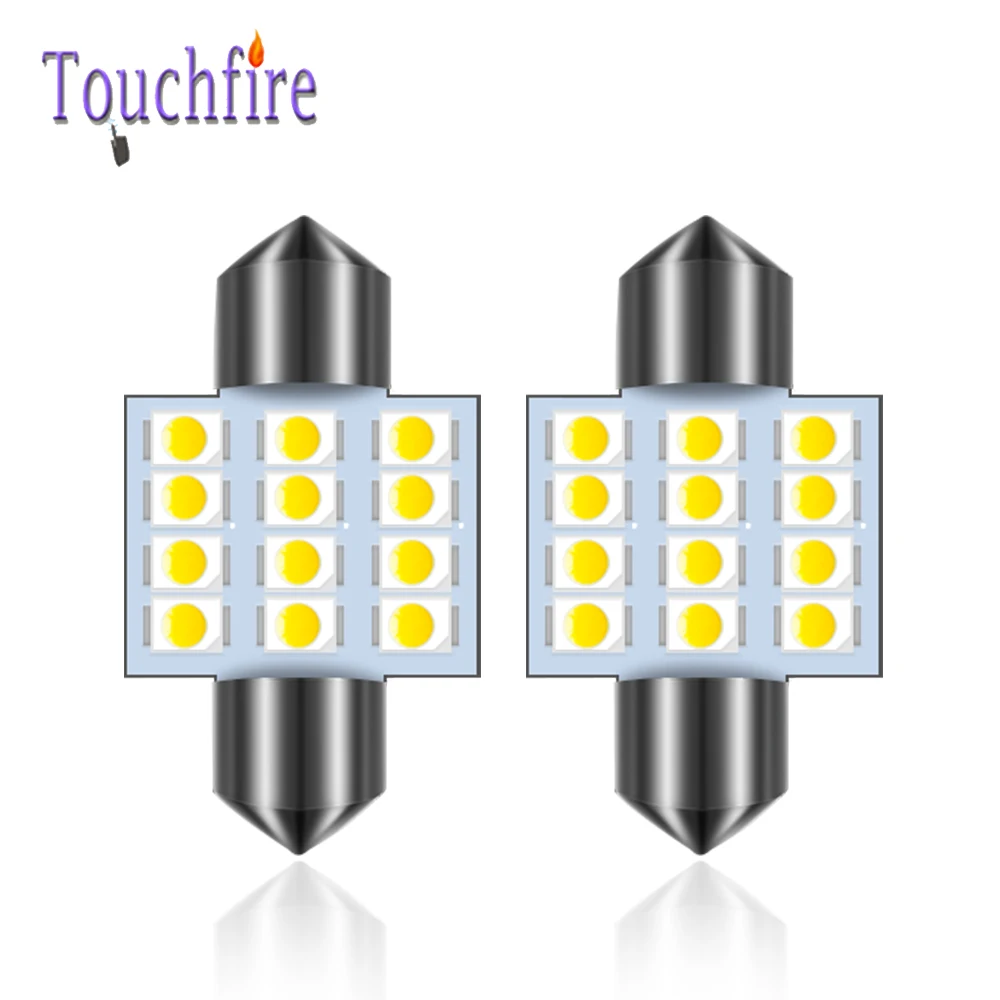 500 шт. C5W C10W гирлянда светодиодный 31/36/39/41 мм 3528 1210 12SMD купол для ЧТЕНИЯ ИНТЕРЬЕР фара для автомобиля белый 12В оптом