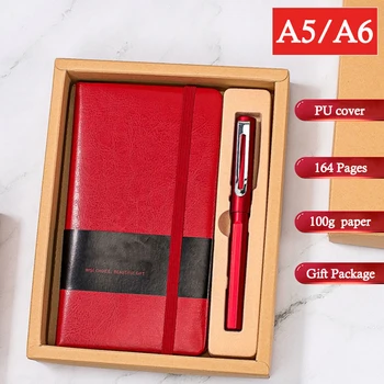 

New Journal NoteBooks High Quality Creative Note Book Soft Pu Leather travel 82 Sheets Daily A5/A6 Office School Supplies Gift