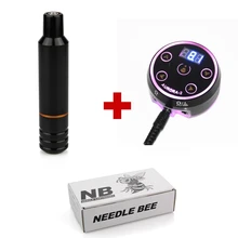 Высококачественная DC насадка для татуировочной машины Мощный Тихий с мини AURORA-II мощность татуировки и 1 коробка NB картридж иглы татуировки наборы