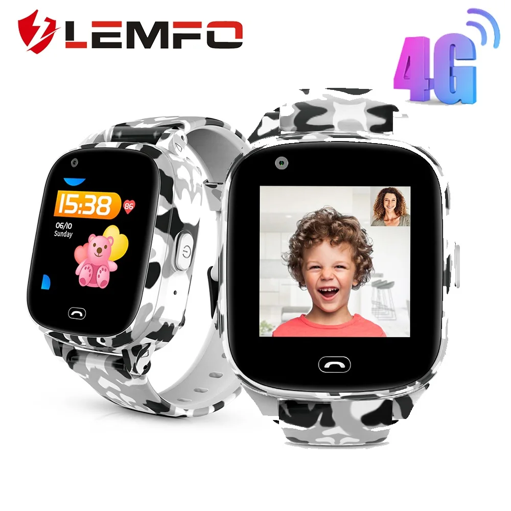 Детские Смарт часы LEMFO LEC2 Pro 4G GPS Wi Fi LBS позиционирование экстренные вызовы