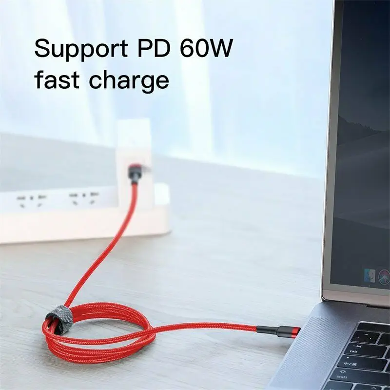Baseus usb type C кабель для USB samsung S10 Xiaomi телефон с помощью USBC PD Быстрая зарядка зарядное