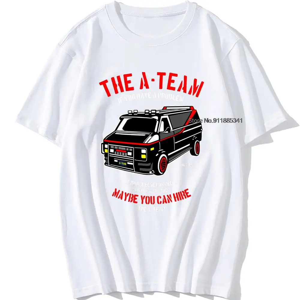 Forstyrrelse Modsatte Far THE New A-TEAM T-SHIRT Mens Van Funny 80's TV Program Show Cotton Mr-T  Unisex Oversized 100% Cotton Top