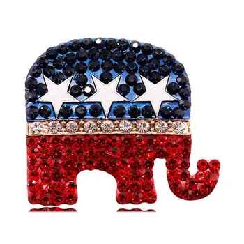 

Doluo Originality Elephant Brooch Alloy Rhinestone Elephant Brooch Pin Jewelry Brooch Woman Clothing Pin Buckle Accessories