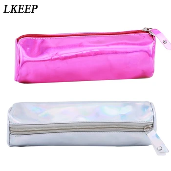 

1PC Fashion Women Cosmetic Bag Laser Portable Durable Case Large Capacity Zip Makeup Box Makeup Pouch