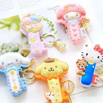 

Sanrio Hello Kitty My Melody Cinnamoroll Little Twin Star PomPomPurin Cartoon Keychain keyring Bag Pendant Clip for Girls Gifts