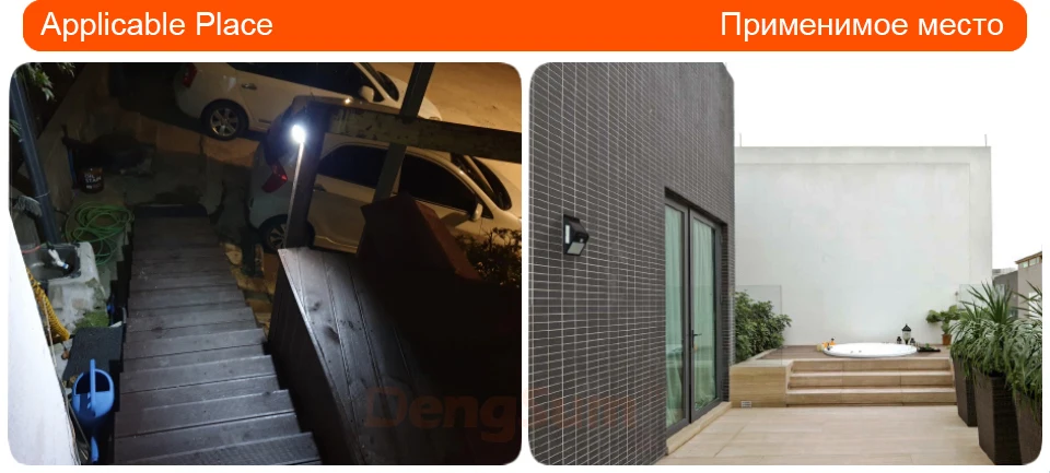 quintal caminho casa jardim lâmpada energia solar luz parede