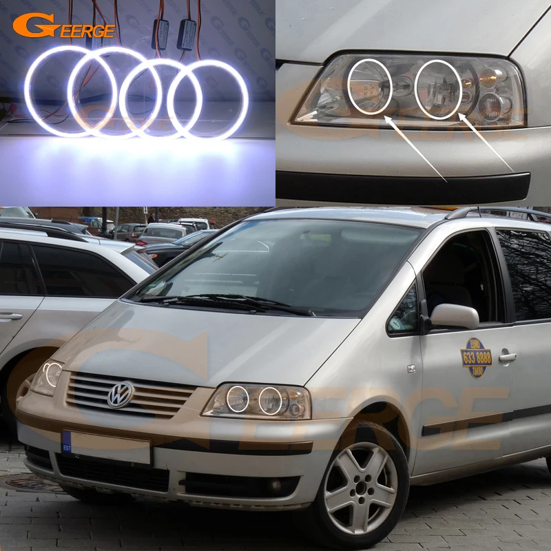 Для Volkswagen VW SHARAN Seat Alhambra Facelift 2000 2010 отличные ультра яркие COB led Ангельские Глазки halo