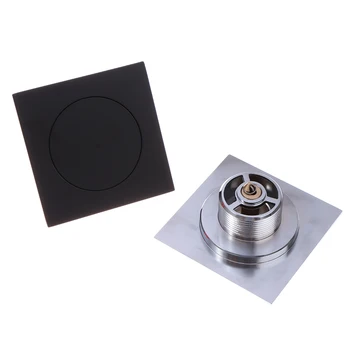 

1PCS Floor Drain Brass Square Pop Up Floor Drain-Floor Cover Shower Room Push Down Drain Plug Anti-odor Bath Shower Drain