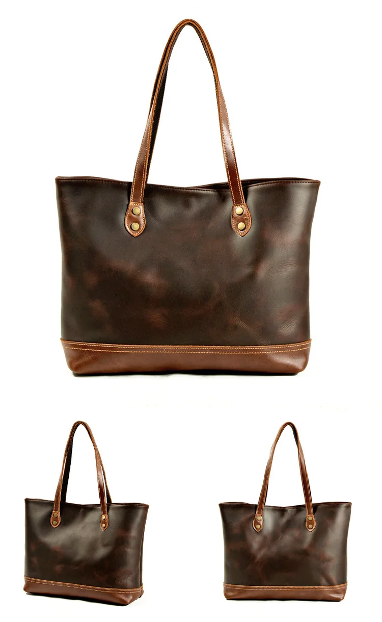 Woosir Large Shoulder Tote Leather Bag