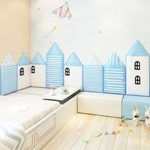 Autocollant mural Anti collision pour tête de lit, décoration de chambre d'enfant, panneaux avant, Tatami, auto adhésif