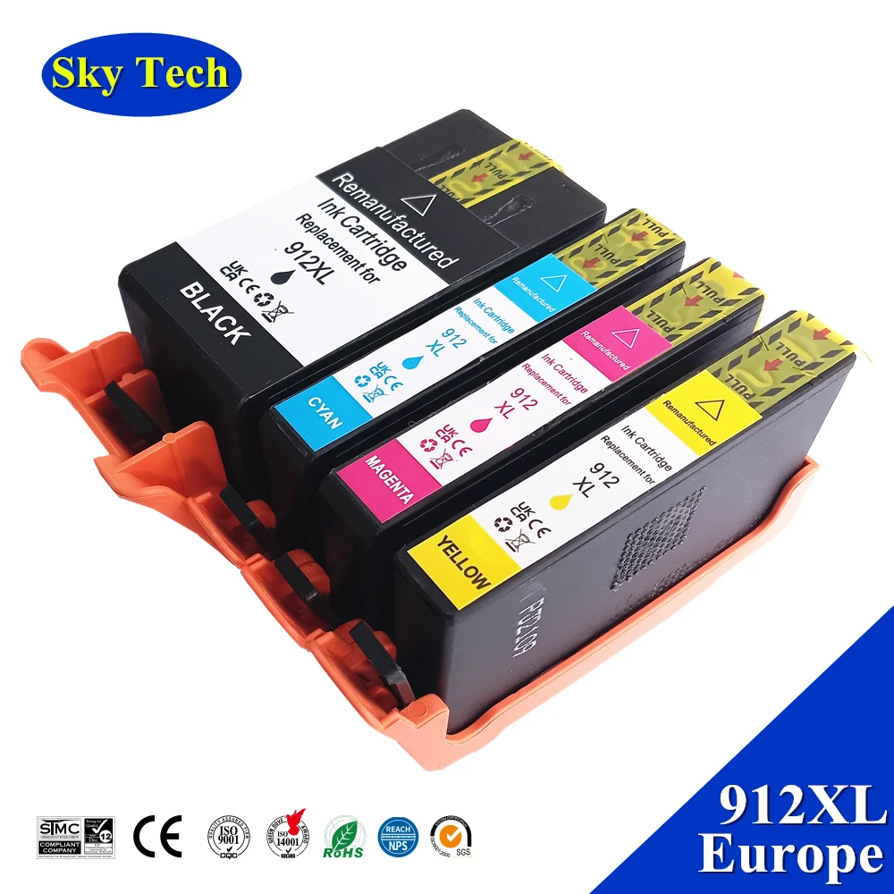 912XL 917XL 912 917 XL Premium Remanufactured Color Inkjet Ink Cartridge  for HP912 for HP OfficeJet 8025 8026 8028 8035 Printer - AliExpress