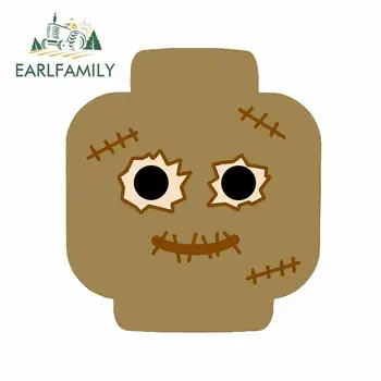 

EARLFAMILY 13cm x 11.5cm for Patch Warmer Bag Smile Scratch-Proof Car Stickers Surfboard Decal Cartoon Windshield RV Graphics
