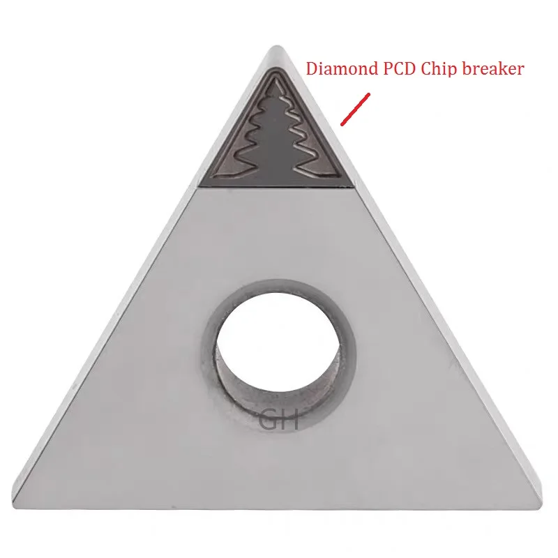 Специальный Алмазный чип выключатель с ЧПУ вставка PCD токарный станок твердосплавный инструмент для обработки деталей вращения режущие лезвия инструменты DCMT11T304 алюминий медь токарные