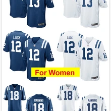 Женские футбольные майки в Индианаполисе#13 TY вот-вот,#12, Andrew Luck#18, Peyton