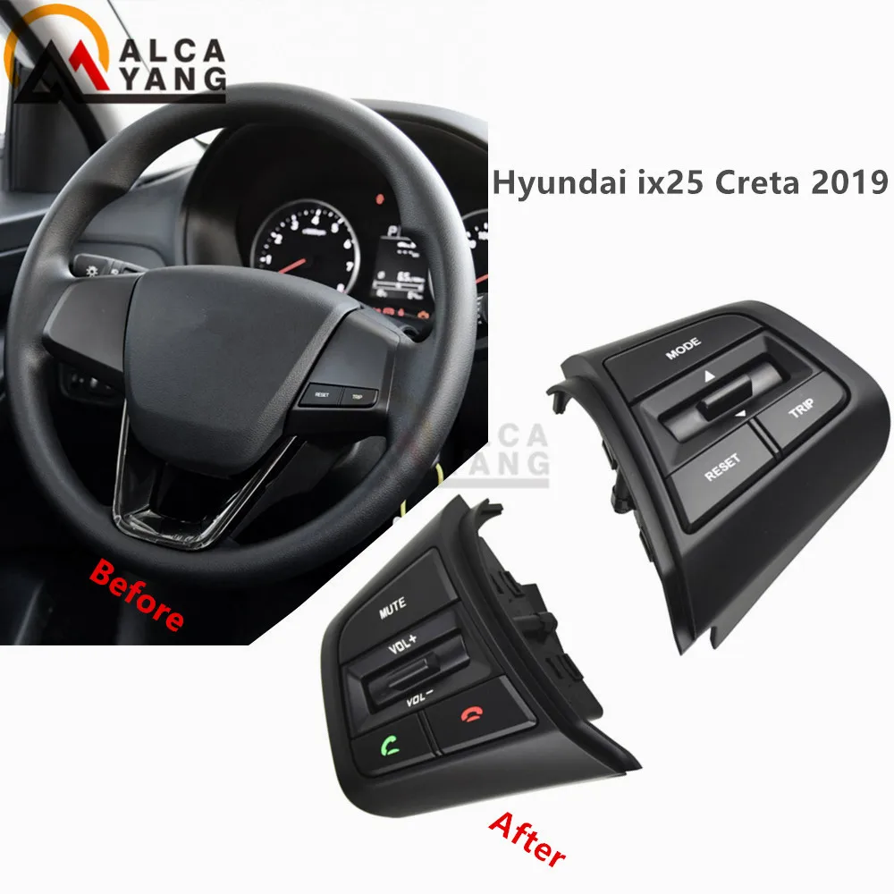 fangle для hyundai Creta Ix25 рулевое колесо круиз-контроль кнопочный переключатель дистанционного управления Кнопка громкости