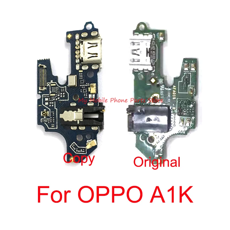 

5 PCS Original USB Charging Dock Port Board With Microphone Plug Jack Flex Cable For OPPO A1K USB Charge Charger Board Flex