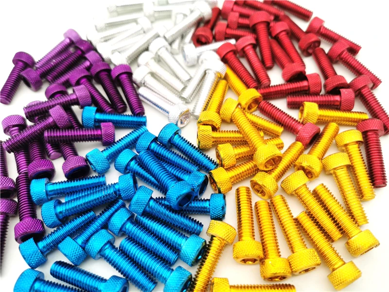 10 шт. универсальные разноцветные крепежные гайки для мотокросса 6 мм|Гайки и