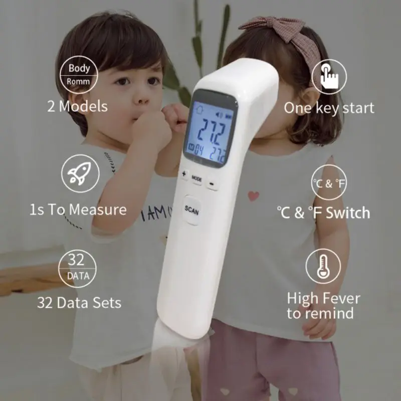 

New Infrared Thermometer Forehead Portable Non-contact child Handheld Body/Object Temperature Measure IR Device Random Style^^