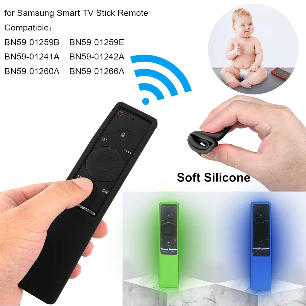 1 шт. силиконовый чехол с пультом дистанционного управления для samsung Smart tv Stick пульт дистанционного BN59-01259B/E силиконовый светящийся чехол прочный защитный чехол