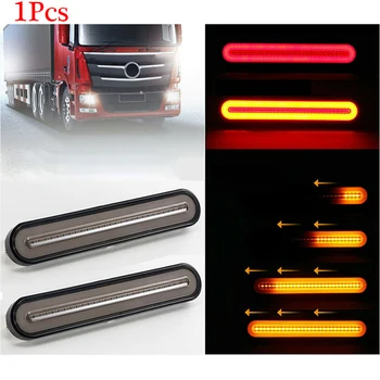 

1Pcs 3 In 1 Neon LED Trailer Truck Brake Light Brake Stop Light Signal Lamp 12-24V