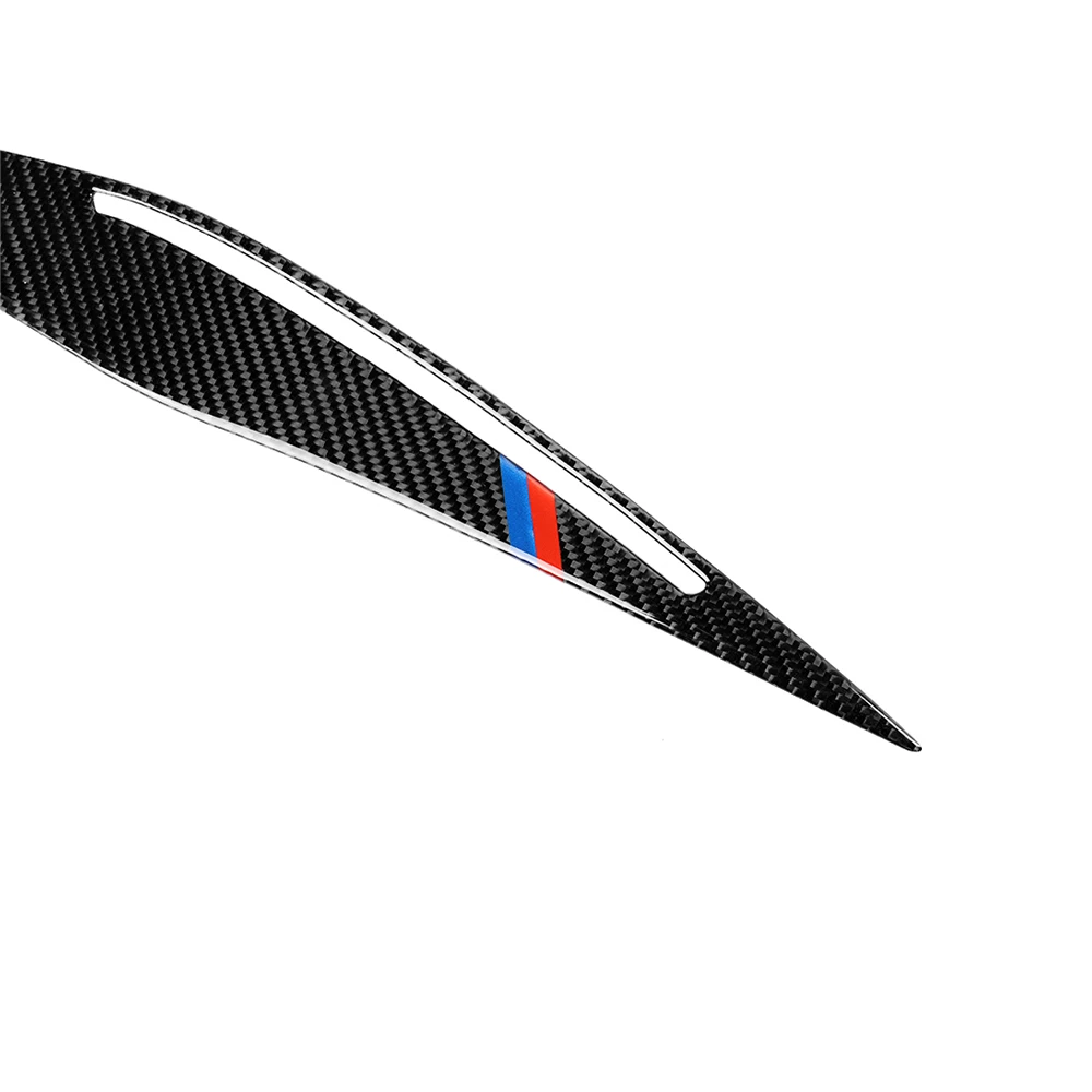 1 пара фар отделка бровей украшения наклейки E90 2009-2012 Черный углеродного волокна наклейка Стиль