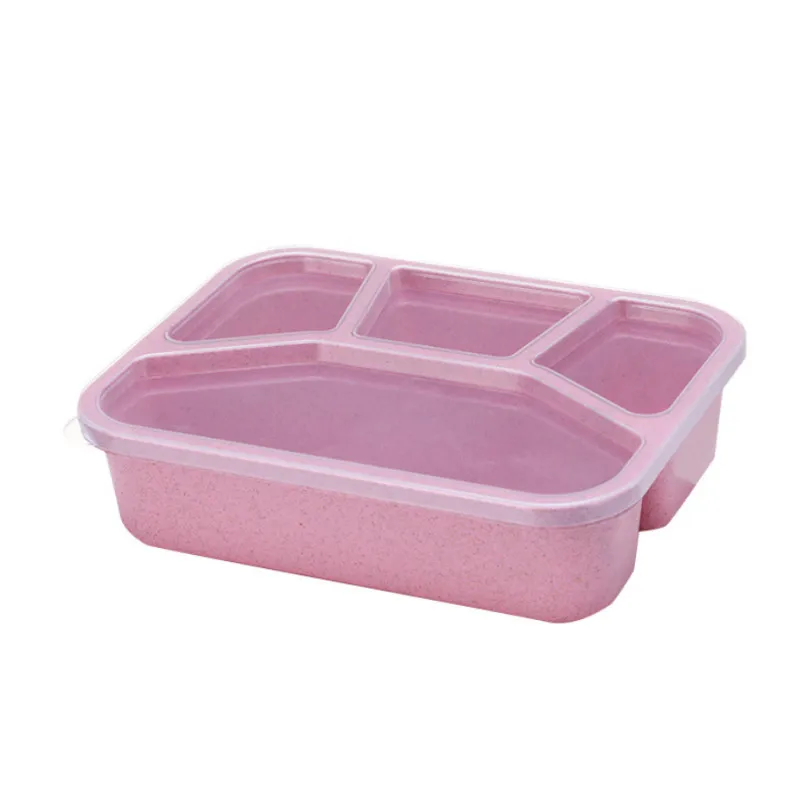 800 мл-1000 мл Ланч-бокс портативный здоровый материал Пшеничная солома бэнто коробки микроволновая посуда контейнер для хранения еды коробка для еды