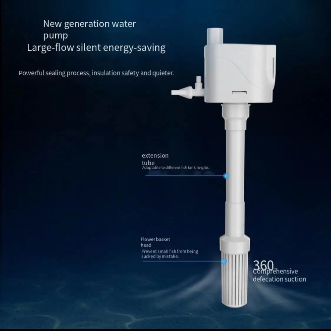 Fish tank filter three-in-one filter pump aeration filtration circulation system with box top aquarium accessories water pump aquarium air pump fish tank oxygen pump aquarium water pump fish tank pump