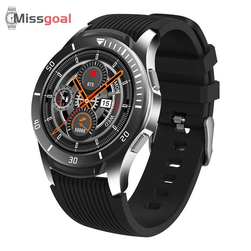 Missgoal New Smart Watch 1.28“ Full Screen Touch Heart Rate Monitor Call Reminder Fitness Watch Men Women Music Smartwatch iOS