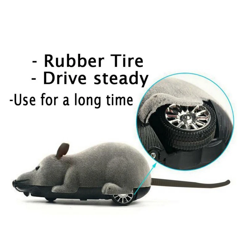 RC Funny Wireless Electronic Remote Control Mice Rat Pet Toy For Cats Toys Gift Pet Cat Toys April Fools' Day Spoof Tricky Toys 6